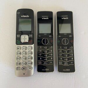 VTech CS6829-3 Silver Black Cordless Handset Phone Set of 3 (No Batteries)
